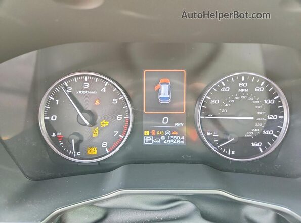 4S4BTAMC9M3127808 2021 SUBARU OUTBACK Коричневый Вид щитка приборов