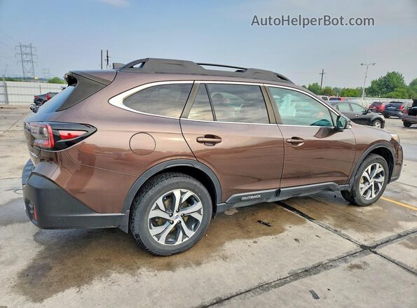 4S4BTAMC9M3127808 2021 SUBARU OUTBACK Коричневый Задняя правая четверть