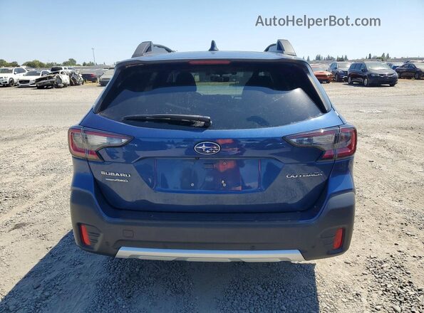 4S4BTANC0L3148852 2020 SUBARU OUTBACK Синий Вид сзади