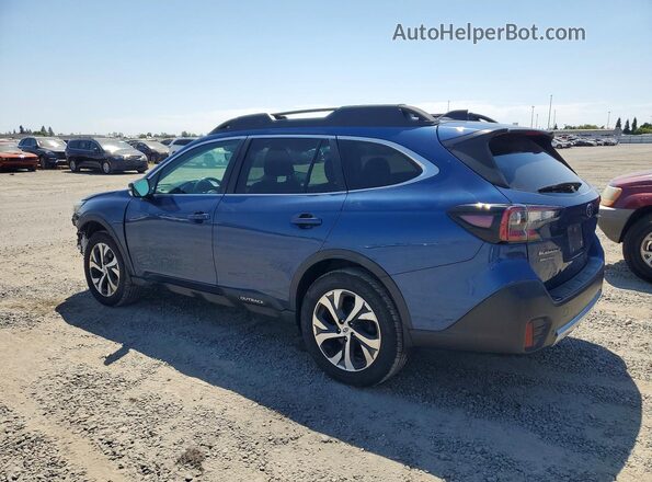 4S4BTANC0L3148852 2020 SUBARU OUTBACK Синий Задняя левая четверть