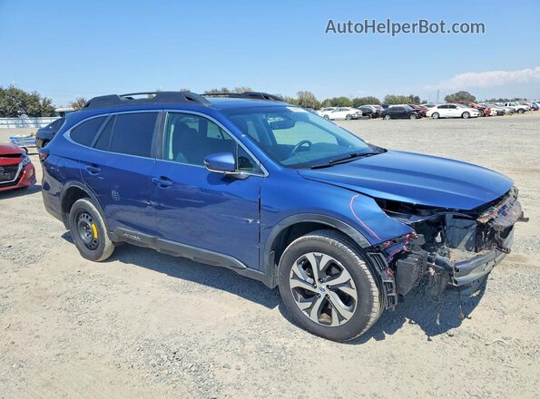 4S4BTANC0L3148852 2020 SUBARU OUTBACK Синий Передняя правая четверть