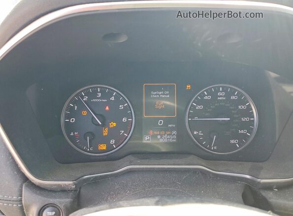 4S4BTANC0L3148852 2020 SUBARU OUTBACK Синий Вид щитка приборов
