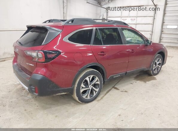 4S4BTANC1L3142980 2020 SUBARU OUTBACK Red უკანა მარჯვენა