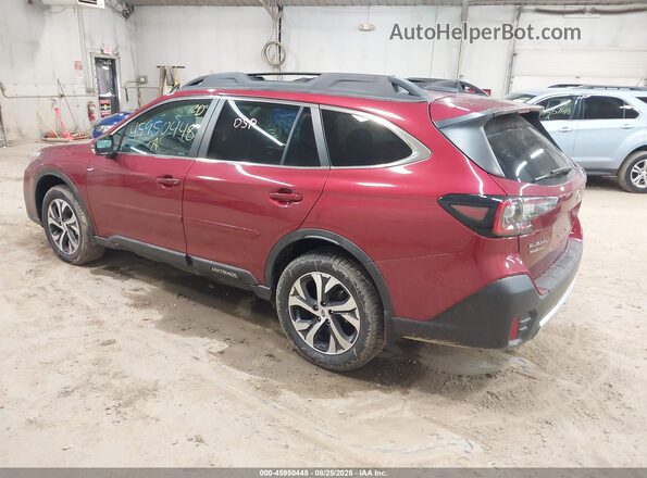 4S4BTANC1L3142980 2020 SUBARU OUTBACK Red უკანა მარცხენა