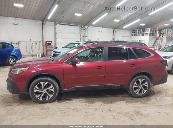 4S4BTANC1L3142980 2020 SUBARU OUTBACK Red სალონის 360-გრადუსიანი ხედი