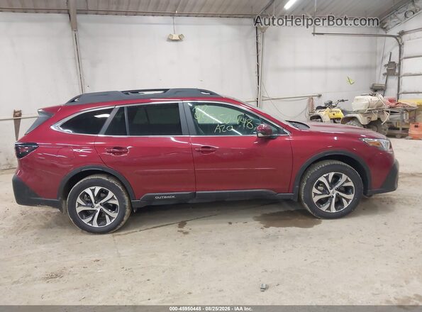 4S4BTANC1L3142980 2020 SUBARU OUTBACK Red უკანა სალონის ხედი