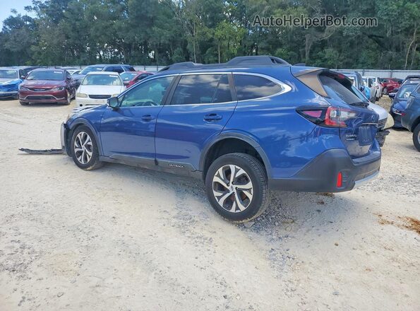 4S4BTANC1L3144518 2020 SUBARU OUTBACK Blue Trasero izquierdo