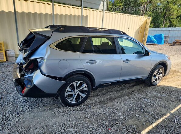 4S4BTANC1M3166245 2021 SUBARU OUTBACK Серебряный Задняя правая четверть
