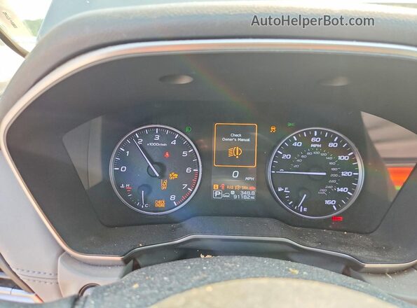 4S4BTANC1M3173647 2021 SUBARU OUTBACK Gray Widok zestawu wskaźników