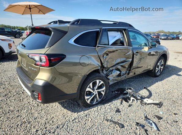 4S4BTANC1M3222233 2021 SUBARU OUTBACK Green Դիմացի տեսք