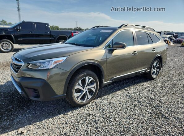 4S4BTANC1M3222233 2021 SUBARU OUTBACK Green Հետևի ձախ