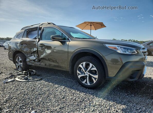 4S4BTANC1M3222233 2021 SUBARU OUTBACK Green Սալոնի դիմացի տեսք