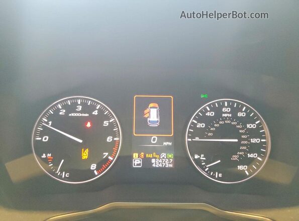 4S4BTANC2N3132865 2022 SUBARU OUTBACK Silver Вид щитка приладів