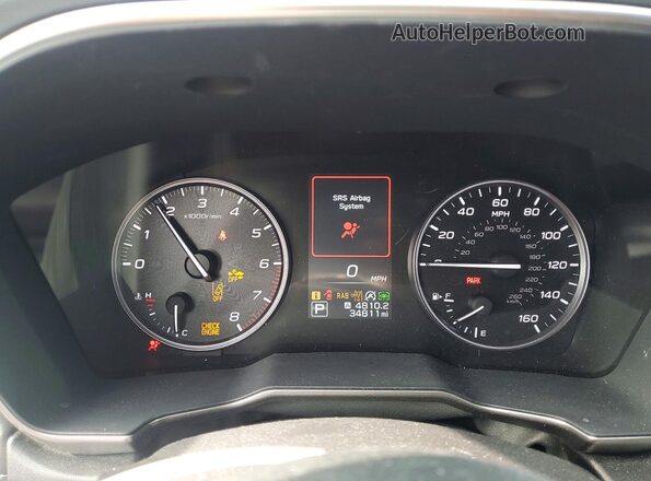 4S4BTANC2P3162239 2023 SUBARU OUTBACK Burgundy Вид щитка приладів