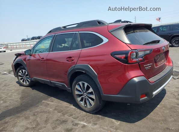4S4BTANC2P3162239 2023 SUBARU OUTBACK Burgundy Задня ліва чверть
