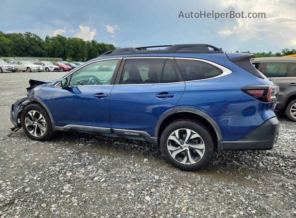 4S4BTANC3L3129275 2020 SUBARU OUTBACK Blue Задня ліва чверть