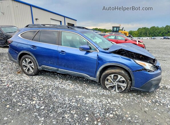 4S4BTANC3L3129275 2020 SUBARU OUTBACK Blue Передня права чверть
