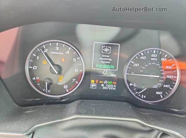 4S4BTANC3L3129275 2020 SUBARU OUTBACK Blue Вид щитка приладів