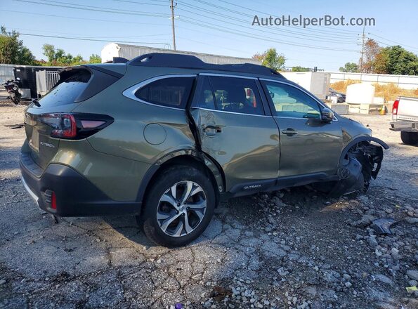 4S4BTANC3M3114258 2021 SUBARU OUTBACK Green Հետևի աջ