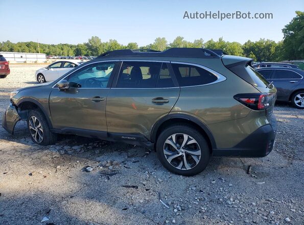 4S4BTANC3M3114258 2021 SUBARU OUTBACK Green Հետևի ձախ
