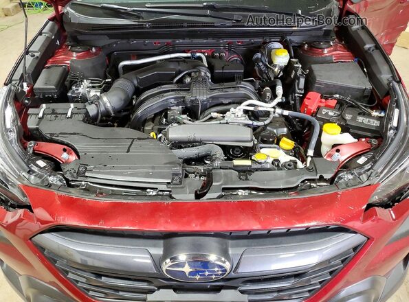4S4BTANC3S3300735 2025 SUBARU OUTBACK Red Engine compartment view