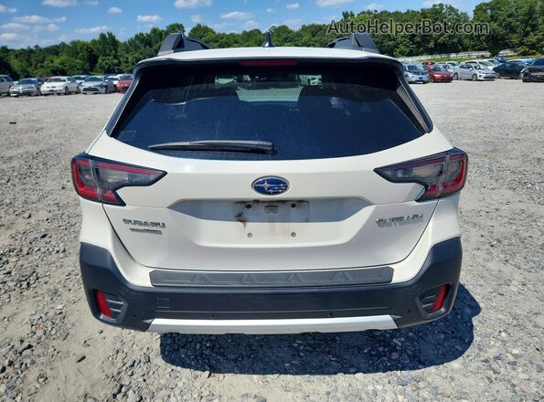 4S4BTANC4L3235525 2020 SUBARU OUTBACK White Вид ззаду