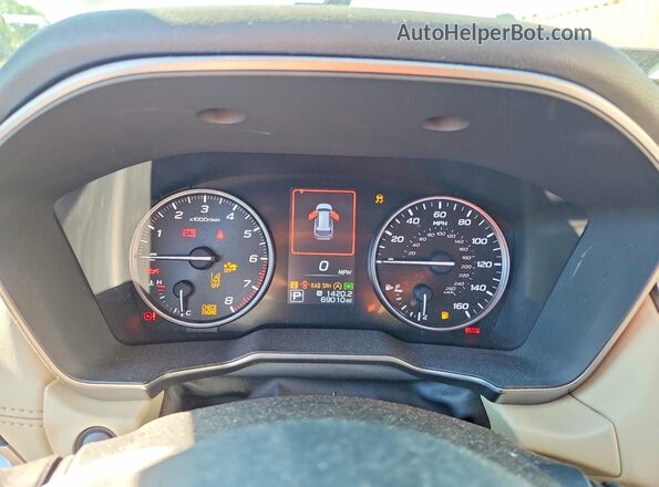 4S4BTANC4L3245049 2020 SUBARU OUTBACK Tan ხელსაწყოთა პანელის ხედი