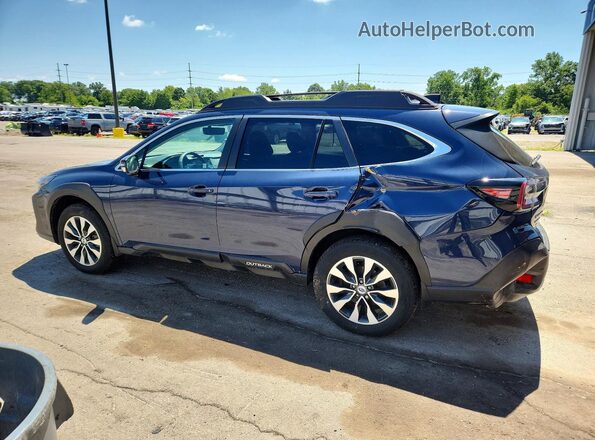 4S4BTANC4R3238899 2024 SUBARU OUTBACK Синий Задняя левая четверть