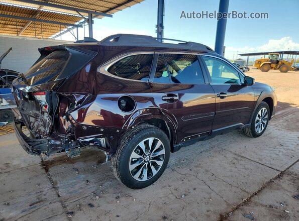 4S4BTANC4R3301144 2024 SUBARU OUTBACK Burgundy Задня права чверть
