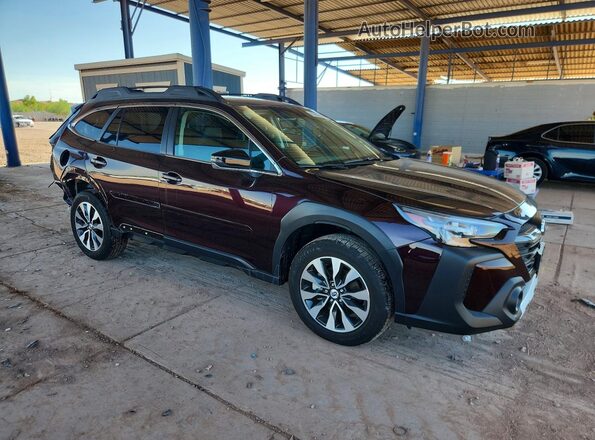 4S4BTANC4R3301144 2024 SUBARU OUTBACK Burgundy Передня права чверть
