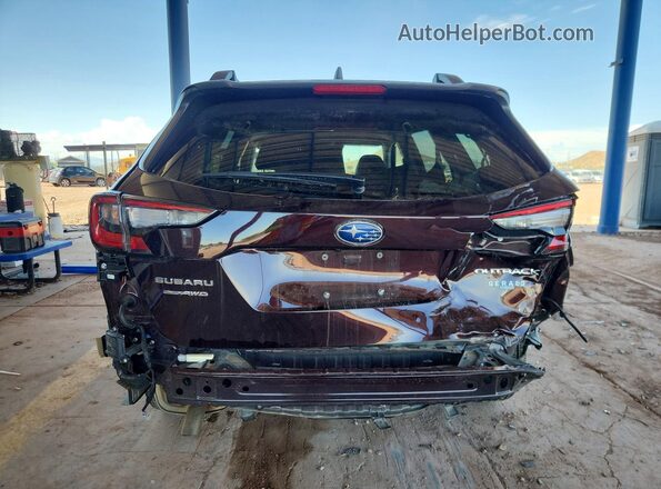 4S4BTANC4R3301144 2024 SUBARU OUTBACK Burgundy Вид ззаду