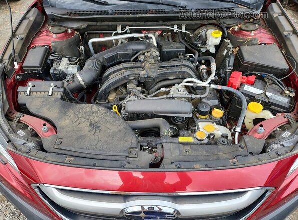 4S4BTANC5L3101378 2020 SUBARU OUTBACK Burgundy Engine compartment view