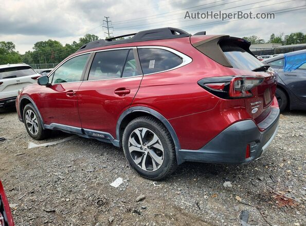 4S4BTANC5L3101378 2020 SUBARU OUTBACK Burgundy Rear left