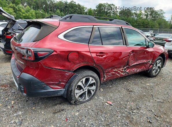 4S4BTANC5L3101378 2020 SUBARU OUTBACK Burgundy Rear right