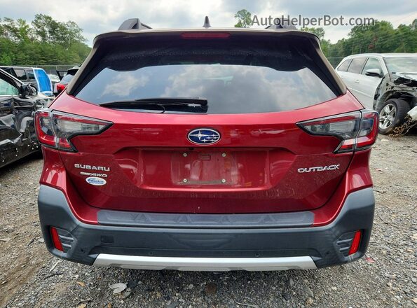 4S4BTANC5L3101378 2020 SUBARU OUTBACK Burgundy Rear view