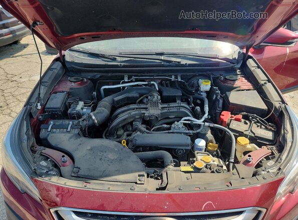 4S4BTANC5N3186497 2022 SUBARU OUTBACK Burgundy ძრავის განყოფილების ხედი