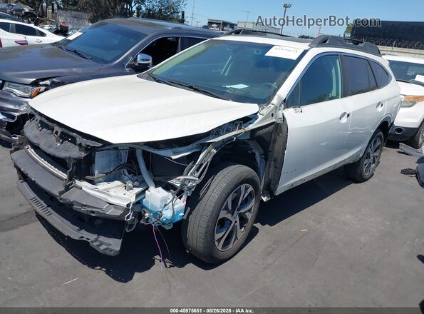 4S4BTANC6M3154673 2021 SUBARU OUTBACK White Vista tres cuartos delantera izquierda