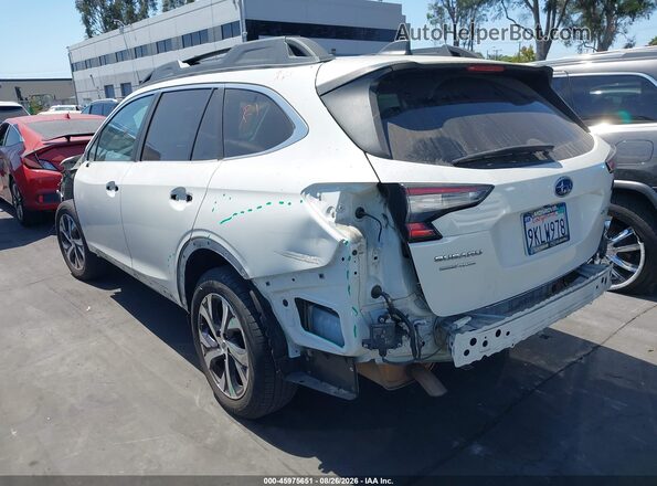 4S4BTANC6M3154673 2021 SUBARU OUTBACK White Trasero izquierdo