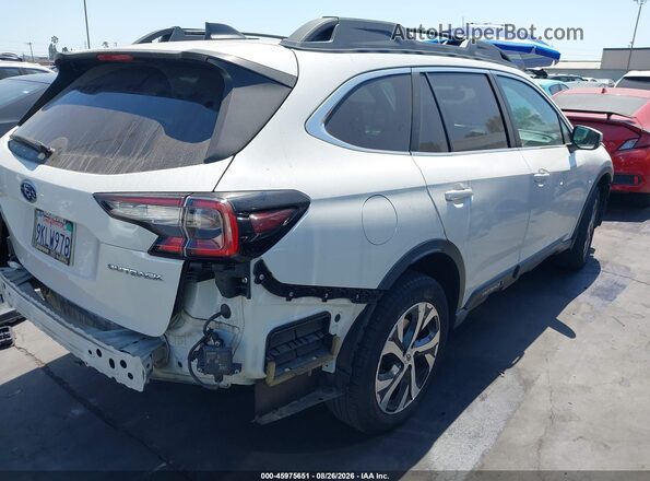 4S4BTANC6M3154673 2021 SUBARU OUTBACK White Trasero derecho