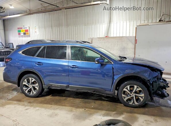 4S4BTANC6N3133226 2022 SUBARU OUTBACK Синий Передняя правая четверть