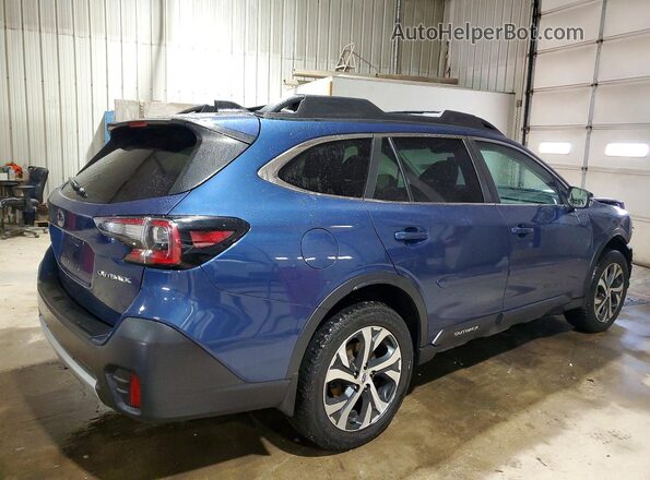 4S4BTANC6N3133226 2022 SUBARU OUTBACK Синий Задняя правая четверть