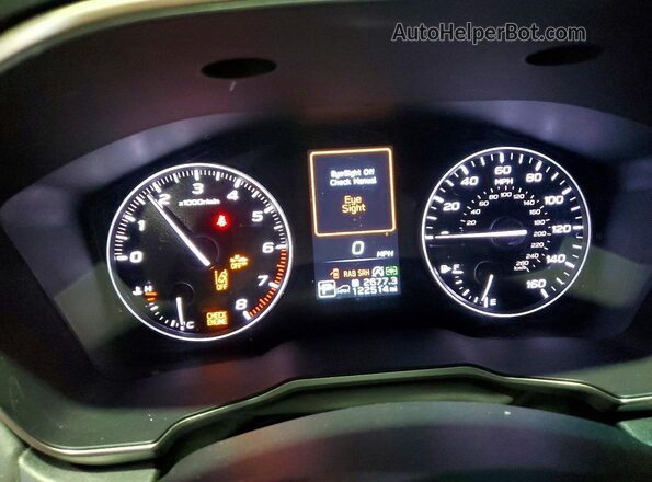 4S4BTANC6N3133226 2022 SUBARU OUTBACK Синий Вид щитка приборов