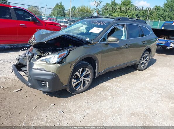 4S4BTANC7L3199135 2020 SUBARU OUTBACK Green Передня ліва чверть