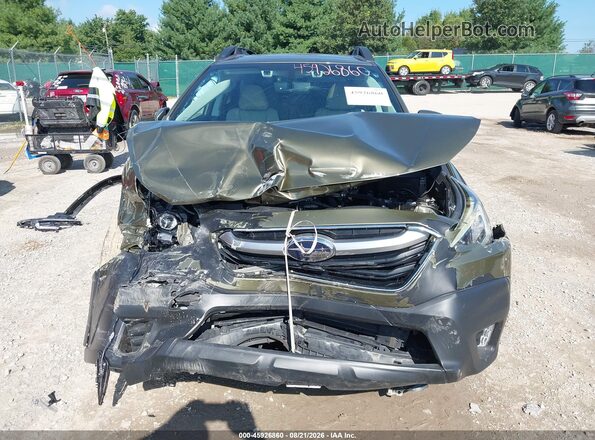 4S4BTANC7L3199135 2020 SUBARU OUTBACK Green Вид спереду