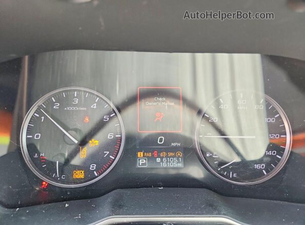 4S4BTANC7S3263558 2025 SUBARU OUTBACK Угольный Вид щитка приборов