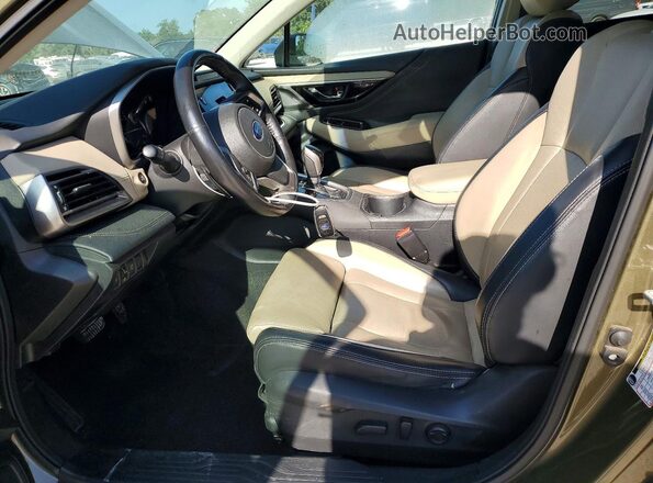 4S4BTANC8M3162970 2021 SUBARU OUTBACK Green Widok wnętrza z przodu