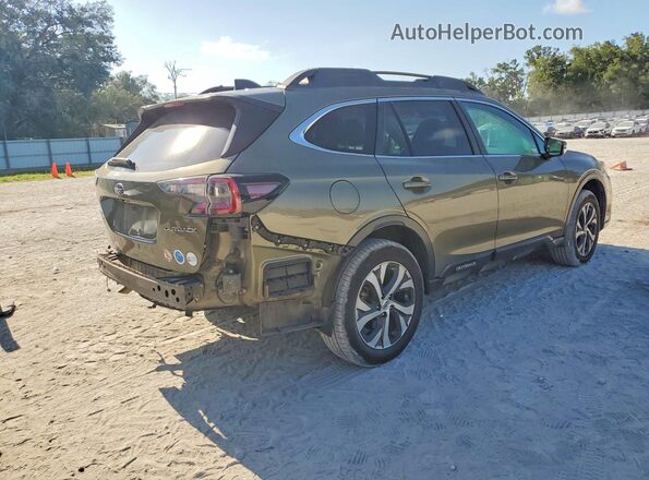4S4BTANC8M3162970 2021 SUBARU OUTBACK Green Tył prawy