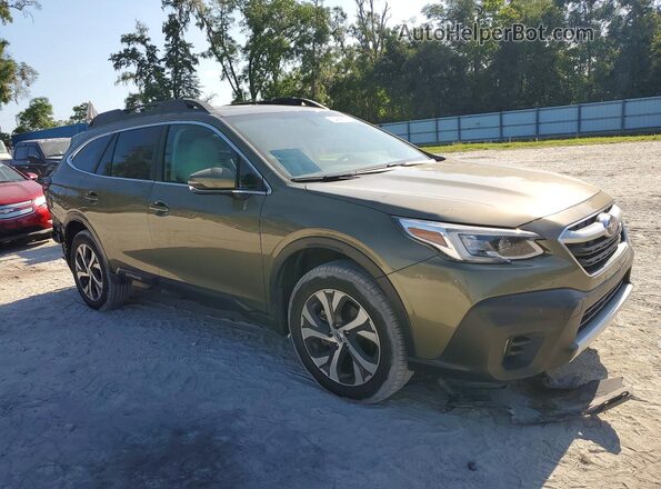 4S4BTANC8M3162970 2021 SUBARU OUTBACK Green Przód prawy