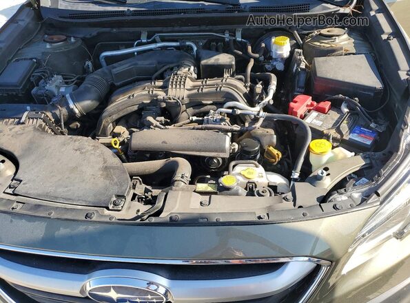 4S4BTANC8M3162970 2021 SUBARU OUTBACK Green Widok komory silnika