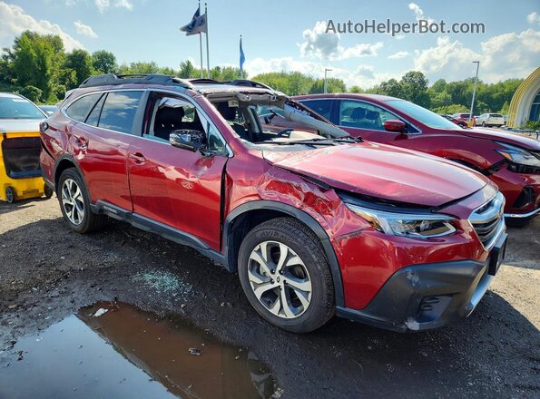 4S4BTANC8N3158161 2022 SUBARU OUTBACK Red Delantero derecho
